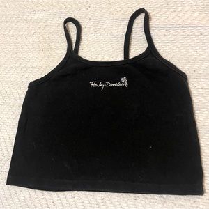 cropped harley davidson tank